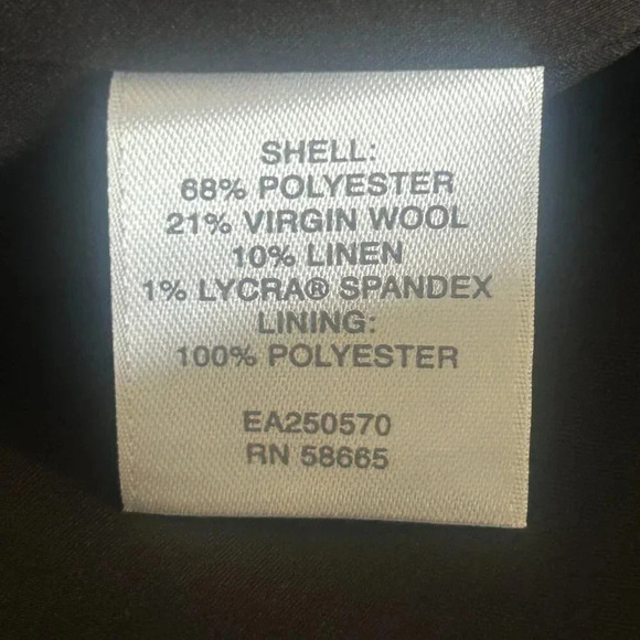 Classiques Entier Black Tweed Professional Sleeveless Wool Blend Sheath Dress - Picture 7 of 7